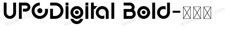 UPCDigital Bold字体转换